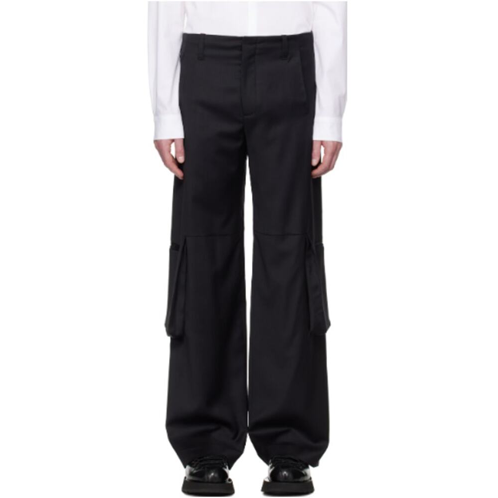 Heliot Emil Men's Black Ferro Tailored Cargo Pants Size XXL